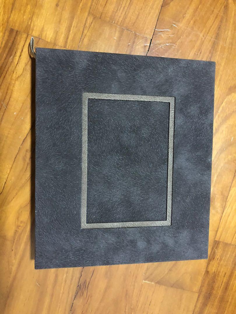 Double sided z brown CD or DVD cover with space to insert rectangle ...