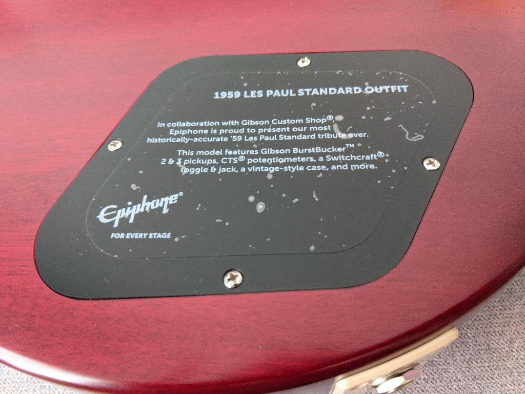 Epiphone Les Paul 1959 R9 reissue, Inspired by Gibson, Hobbies & Toys ...