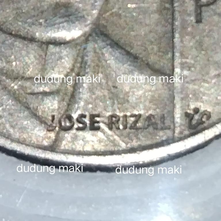 "LOSE RIZAL" ERROR COIN 1 piso NGC (Category: Currency) located in Davao. Submitted by maki.thrift (Listing ID 1096162629, Image 1). Description: Error name "JOSE RIZAL" to LOSE RIZAL".