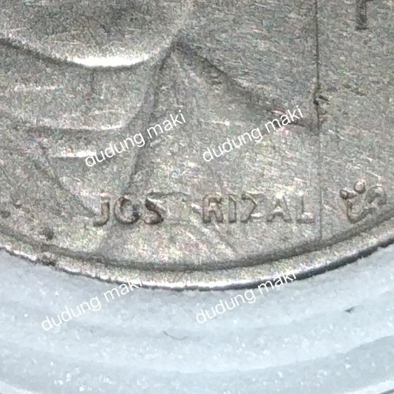 "JOS RIZAL" ERROR COIN 1 PISO NGC (Category: Currency) located in Davao. Submitted by maki.thrift (Listing ID 1096163365, Image 1). Description: Error coin "JOS RIZAL".