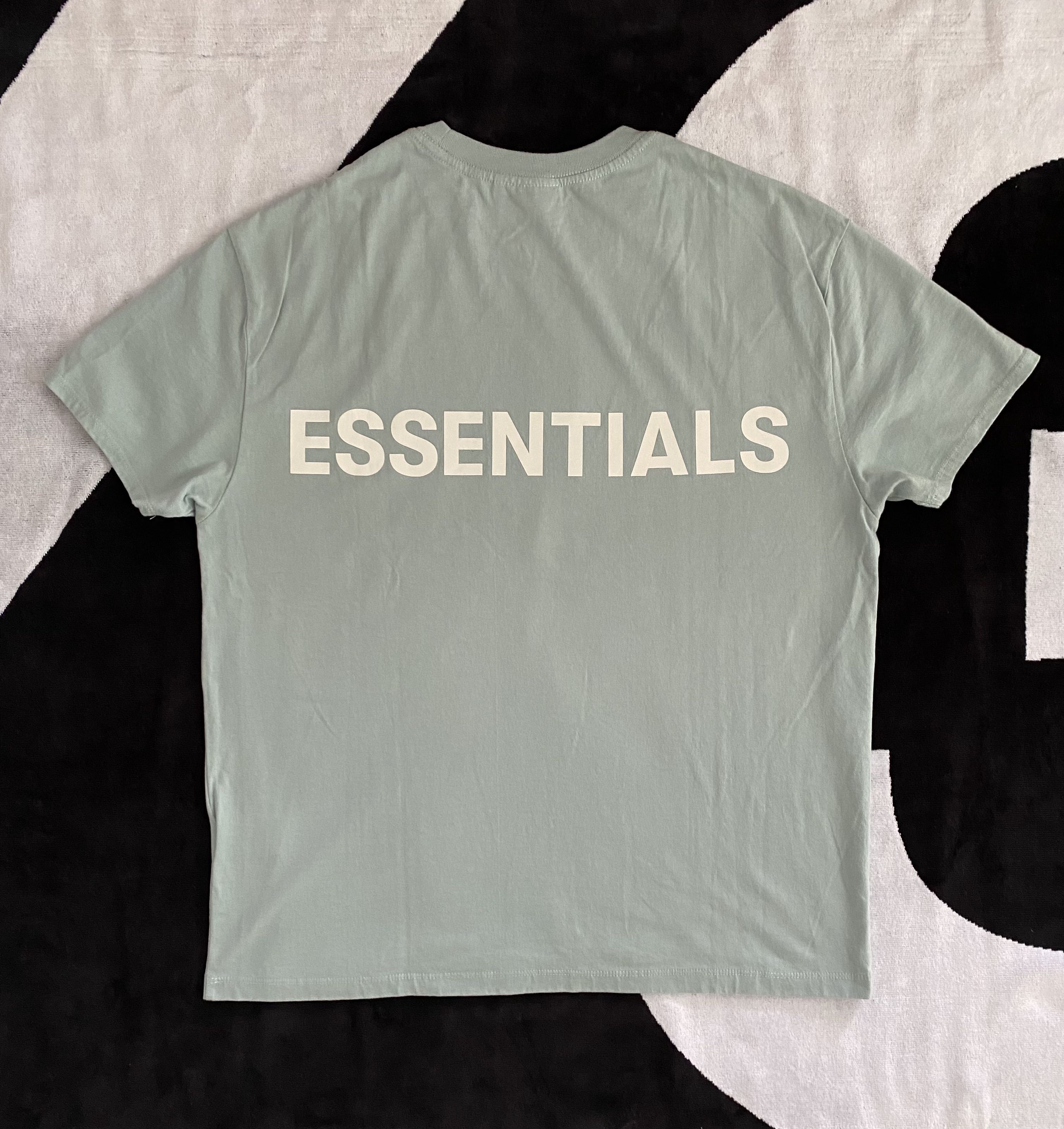FOG Essentials Fear of God Essentials Blue 3M T-shirt, Men's Fashion ...