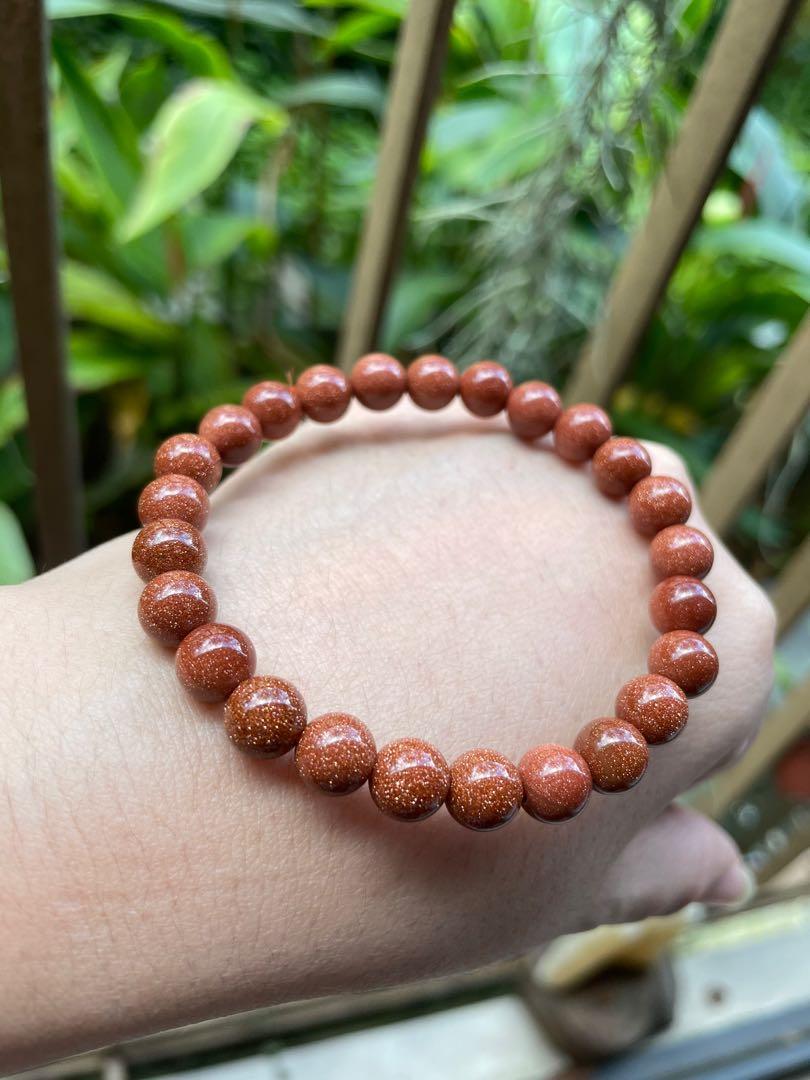 Gold Sandstone bracelet 7.8mm