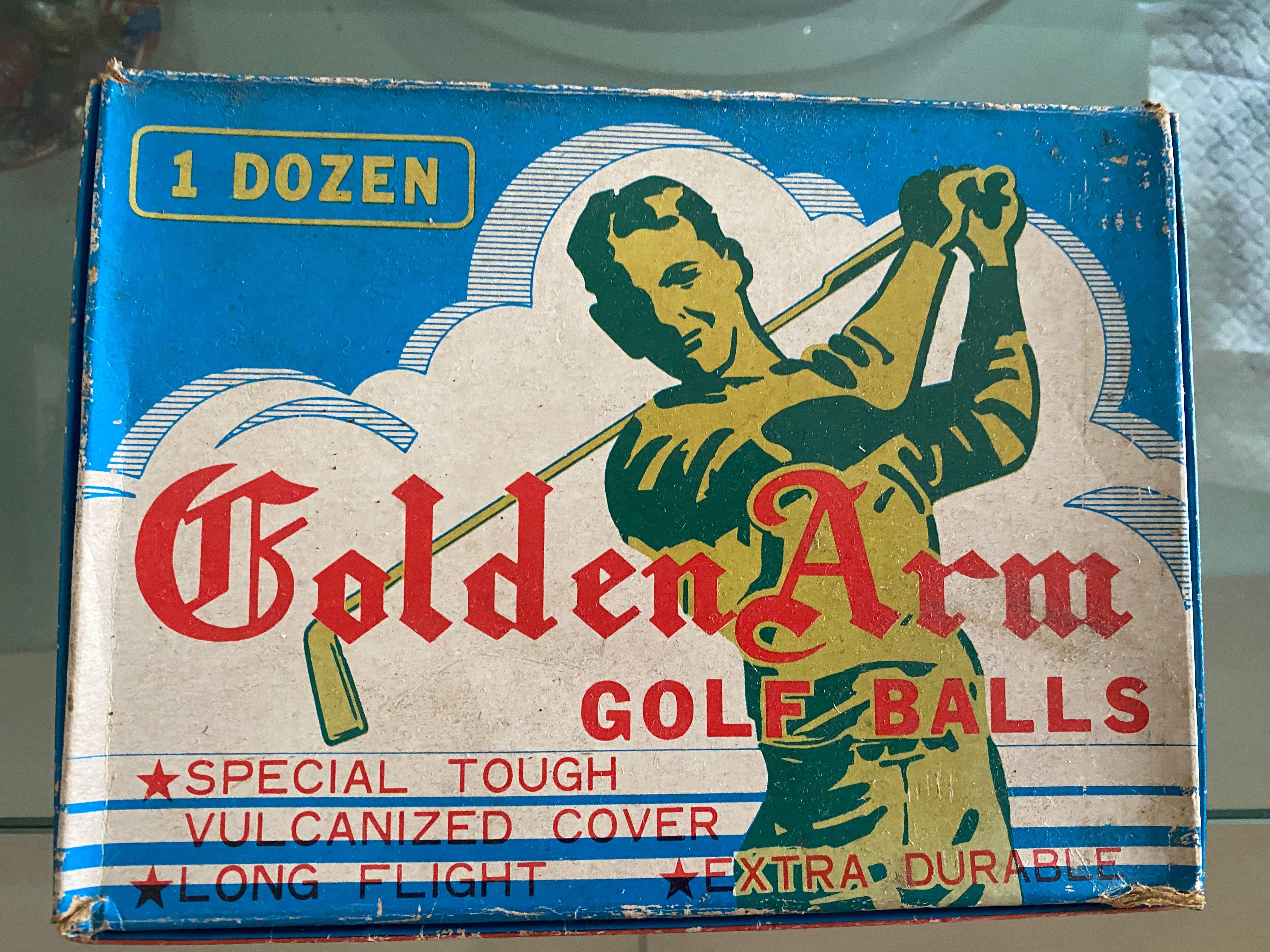 Golden Arm vintage golf balls on Carousell