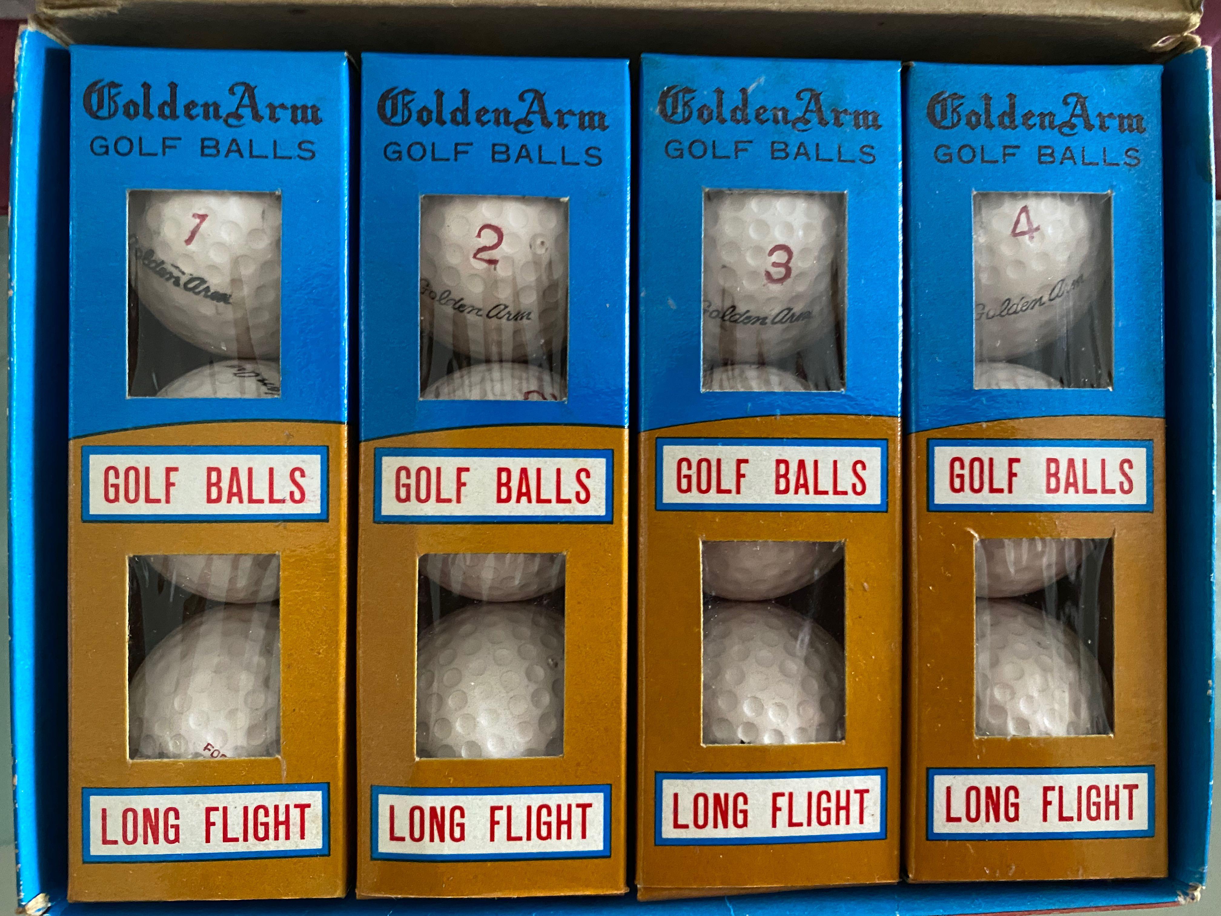 Golden Arm vintage golf balls on Carousell