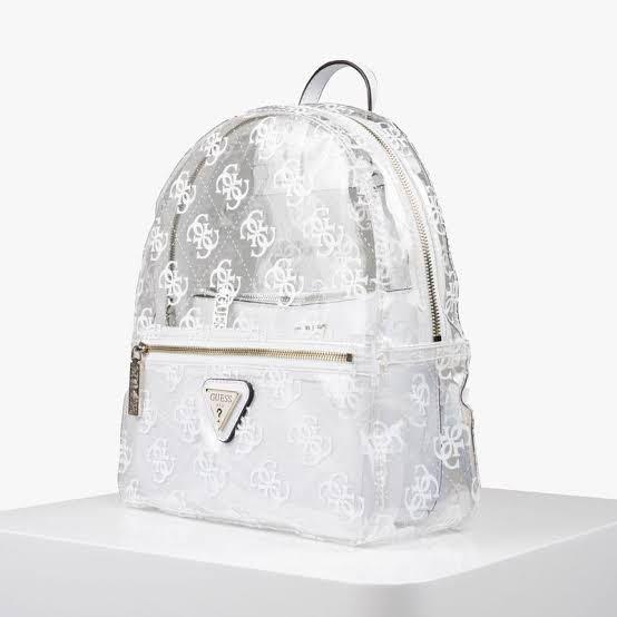 Guess transparent backpack deals