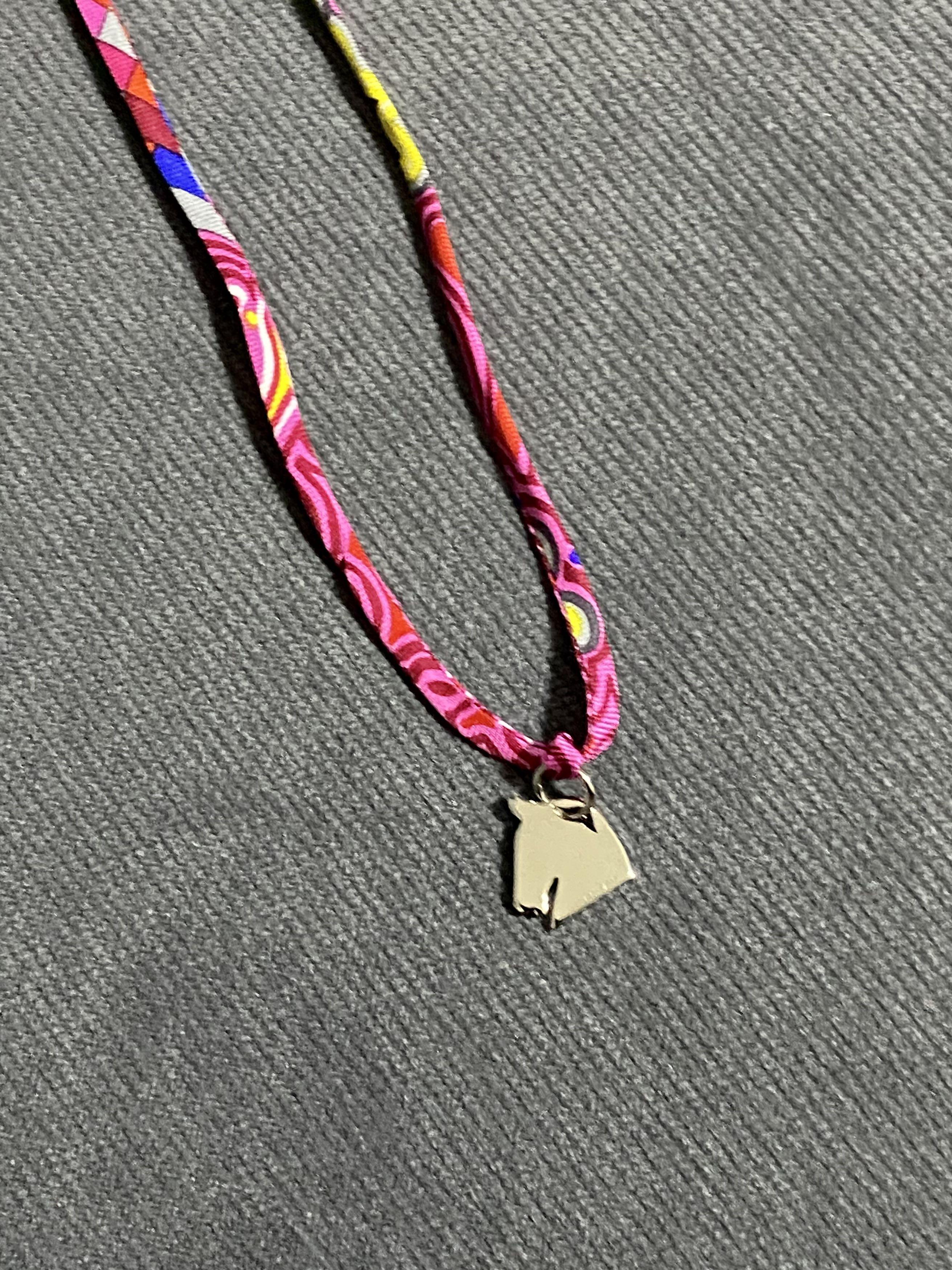Hermes on sale silk necklace