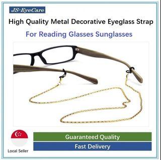 High Quality Metal Decorative Glasses Chain Strap Holder for Reading Glasses Sunglasses