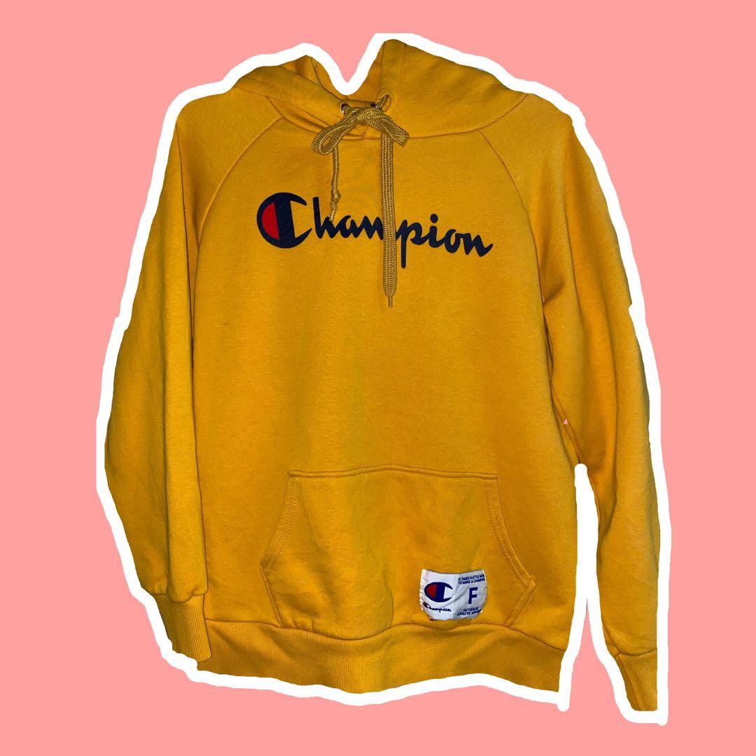 Kids yellow hot sale champion hoodie