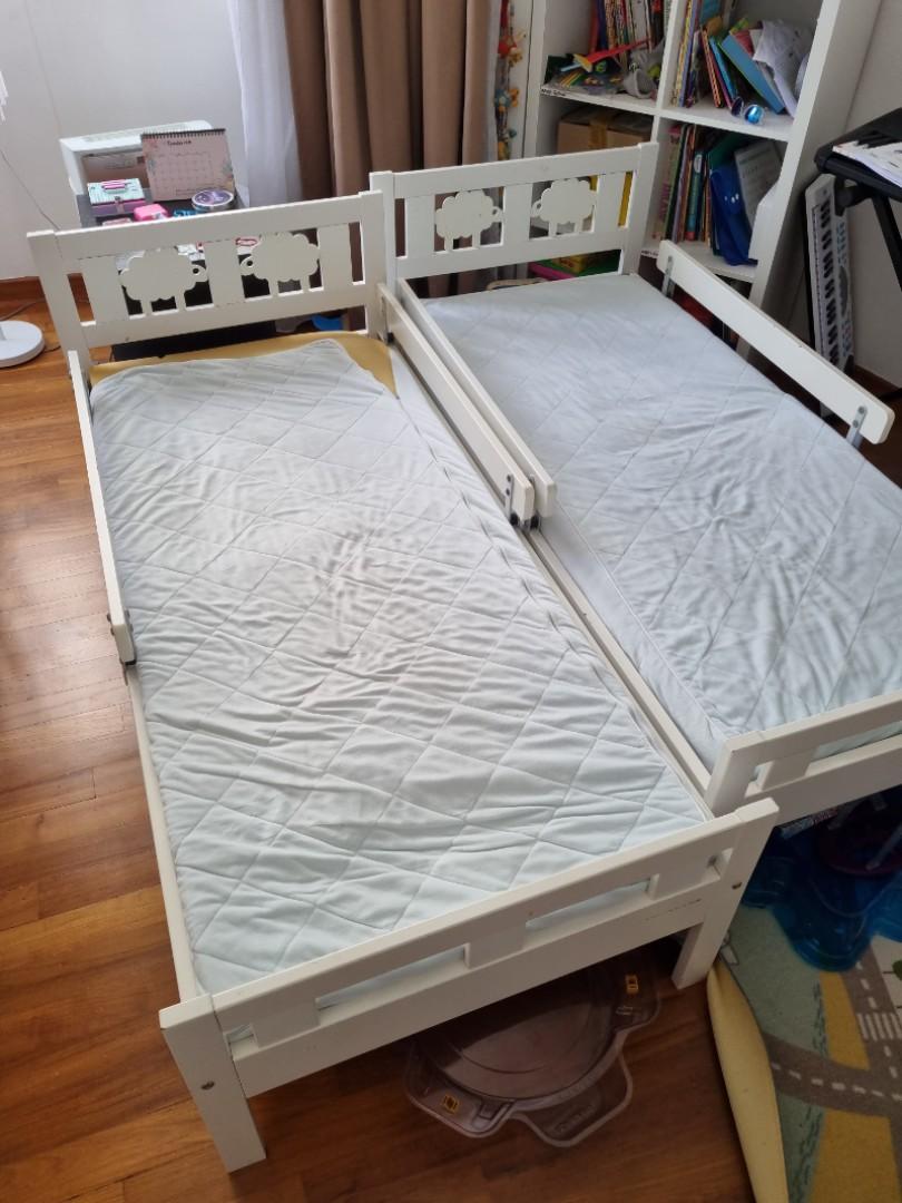Ikea kids beds with mattresses, Furniture & Home Living, Furniture, Bed