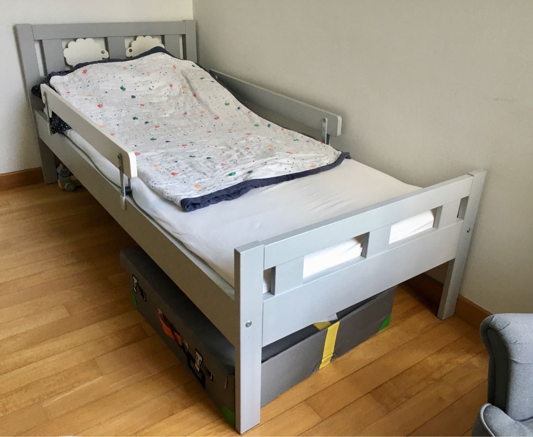 IKEA Kritter children bed in grey, Babies & Kids, Baby Nursery & Kids