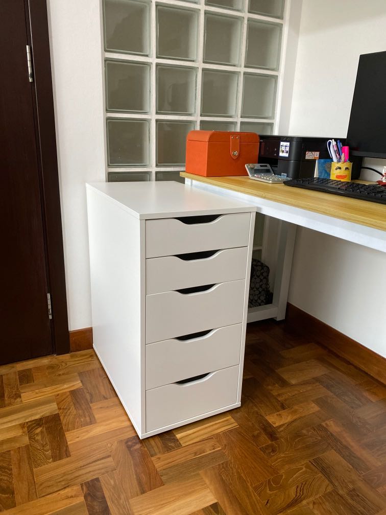 Ikea pedestal drawer unit, Furniture & Home Living, Furniture, Shelves
