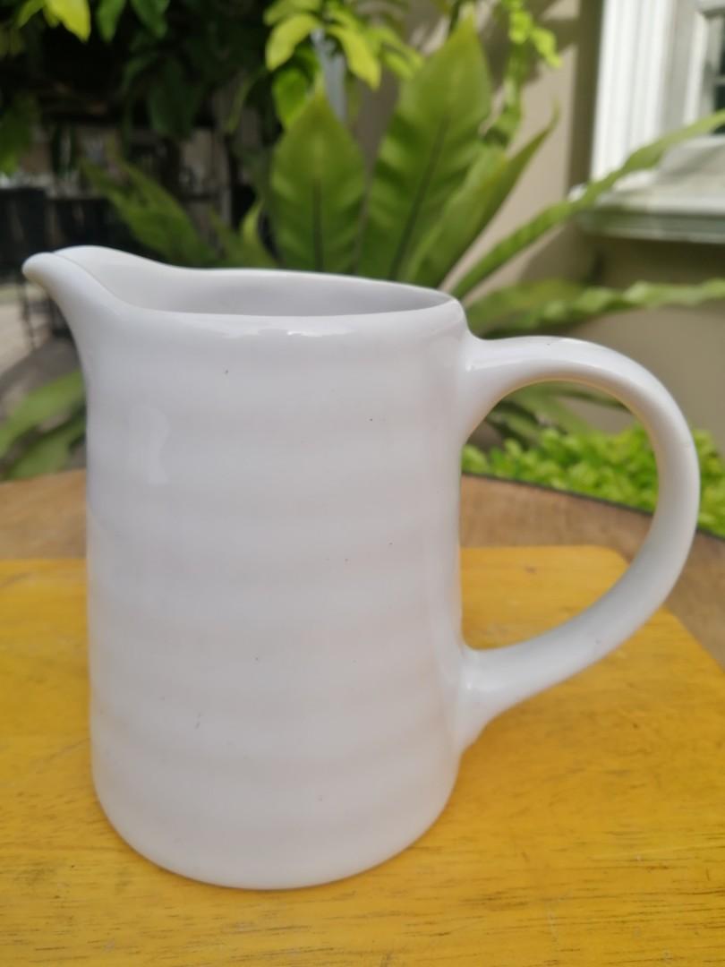 IKEA White Ceramic Jug, Furniture & Home Living, Kitchenware