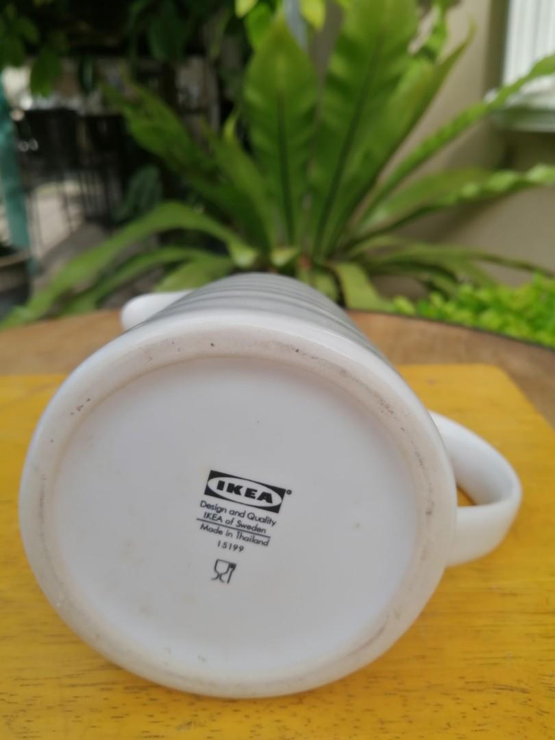 IKEA White Ceramic Jug, Furniture & Home Living, Kitchenware