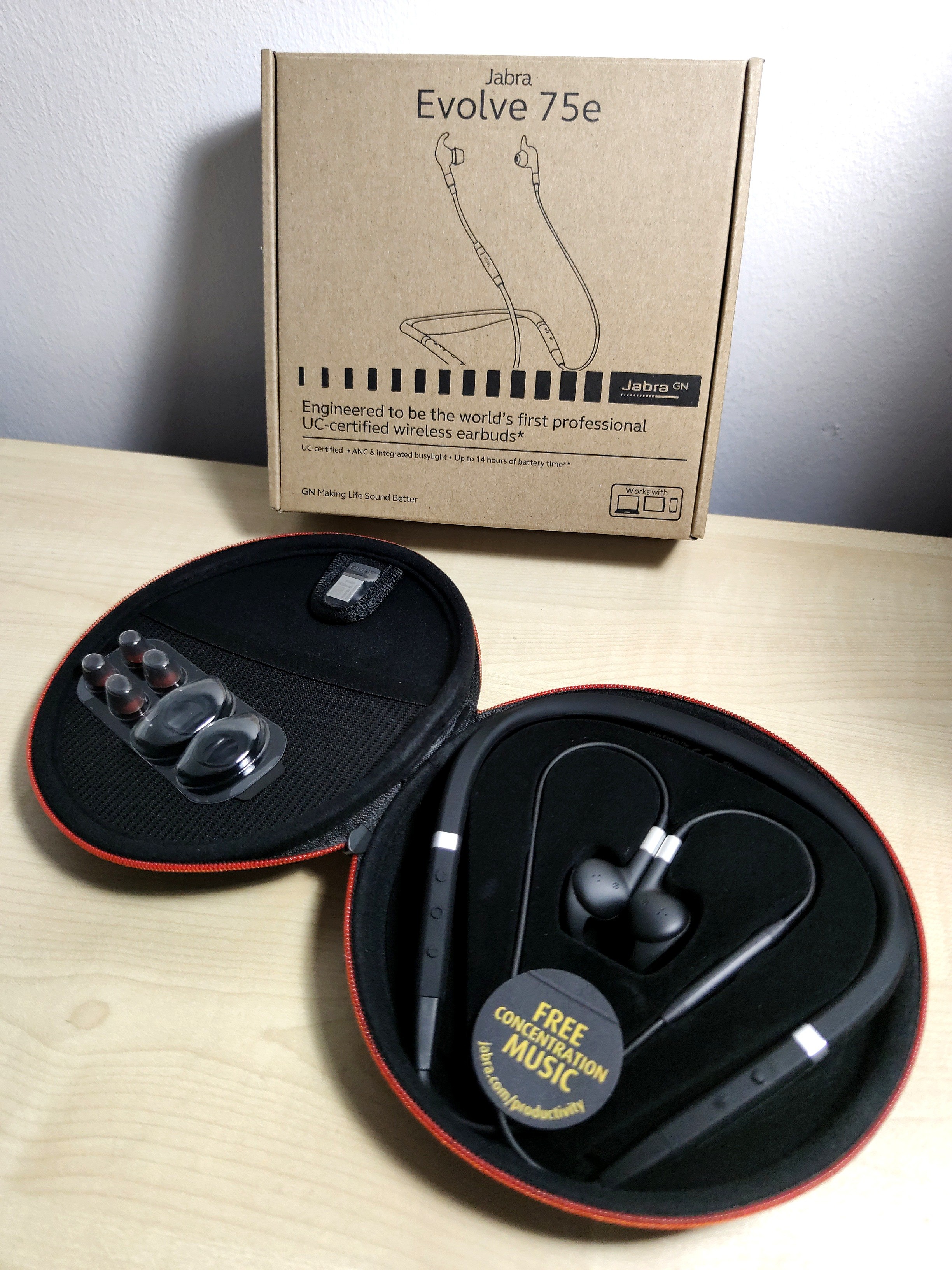 Jabra Evolve 75e UC ANC Audio Headphones Headsets on Carousell