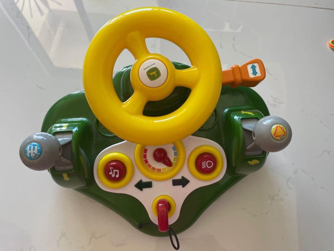 John Deere Toy Busy Car Steering Wheel With Noise And Lights RM45