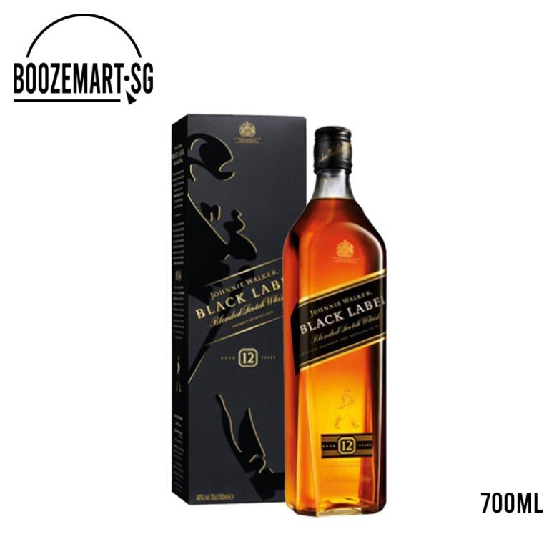 Johnnie Walker Black Label 700ml, Food & Drinks, Beverages on ...