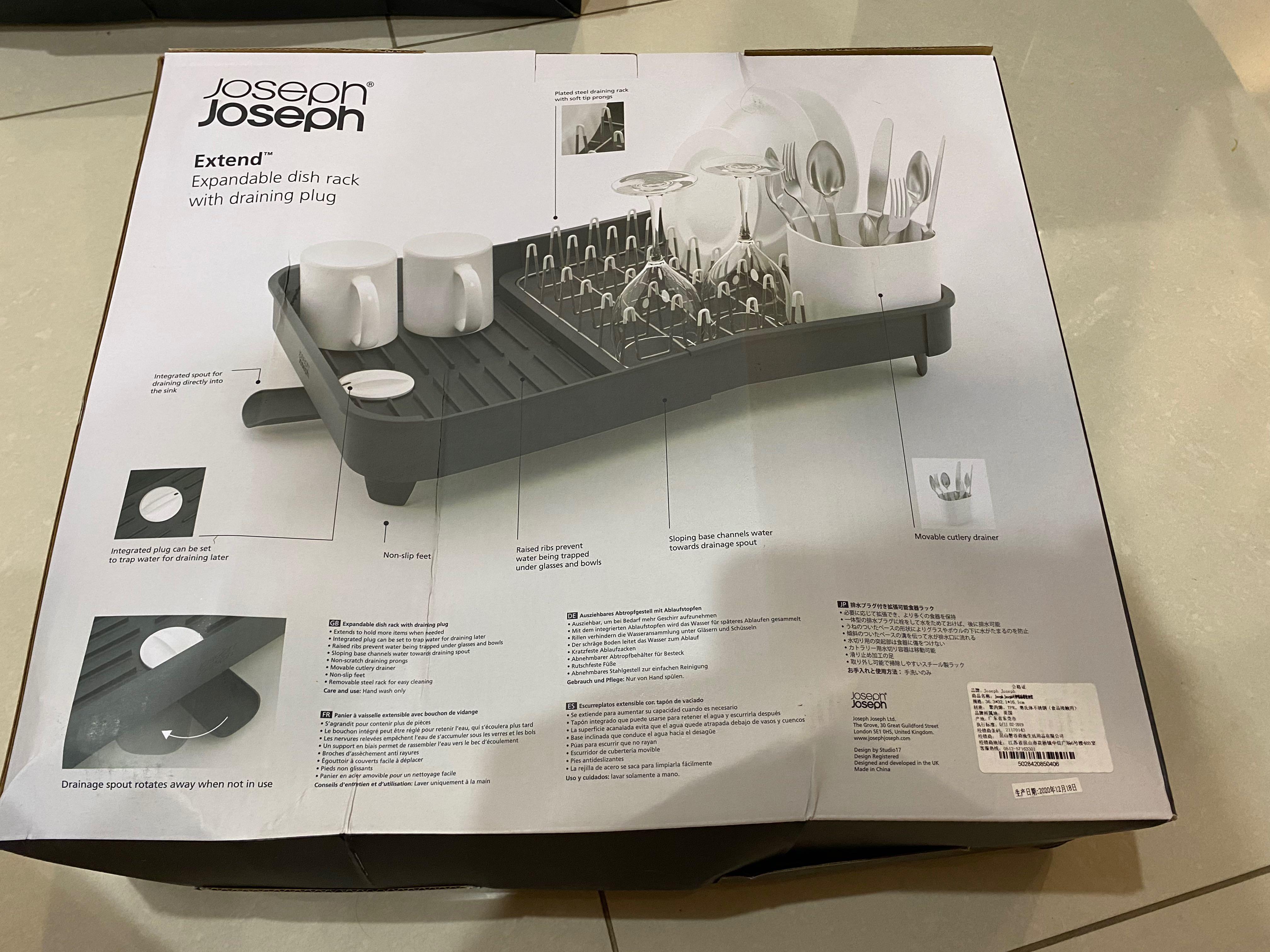 Joseph Joseph 85040 Extend Expandable Dish Drying Rack and Drainboard