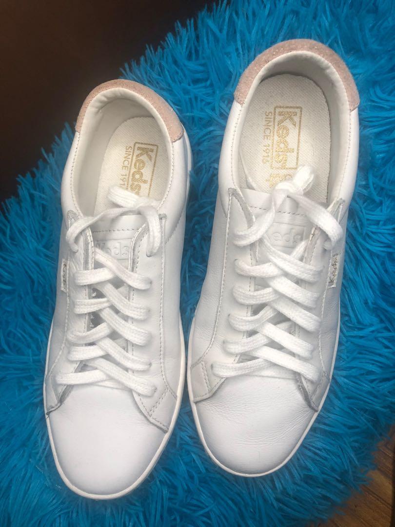 Keds Ace LTT Leather Sneakers White Blush
