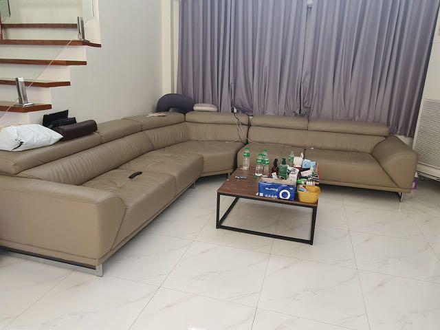 Home depot store leather couch