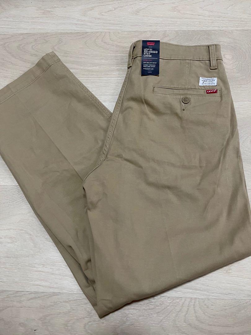 LEVI'S® XX CHINO STAY LOOSE PANTS ( Harvest Gold Twill - Brown ), Men's  Fashion, Bottoms, Chinos on Carousell