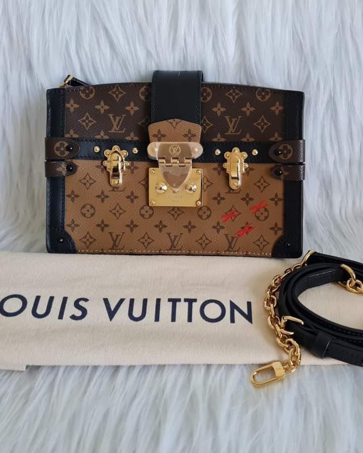 LV Trunk Clutch Reverse Monogram, Luxury, Bags & Wallets on Carousell