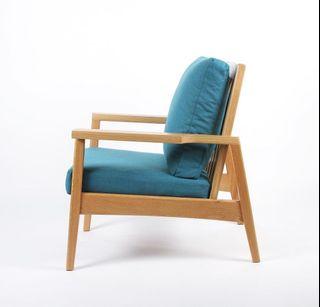 Mahogany mid century chair