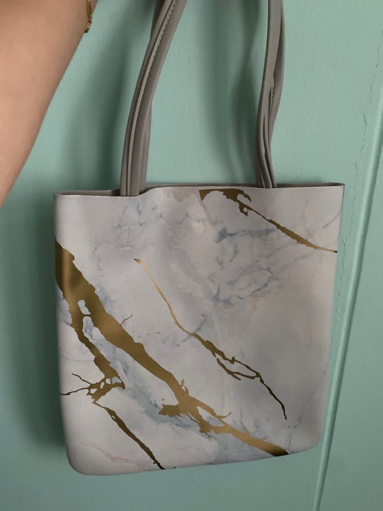 Alura Knit Tote Bag - Marble Gray