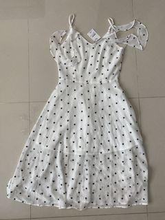 MDS Maleni Cami Dress in White