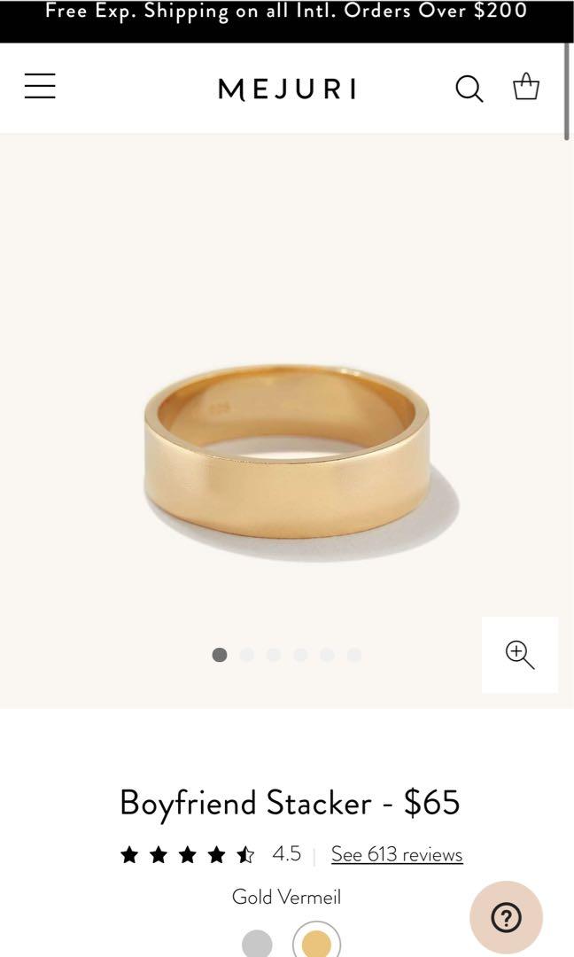 Mejuri 18k gold vermeil ring Women s Fashion Jewelry