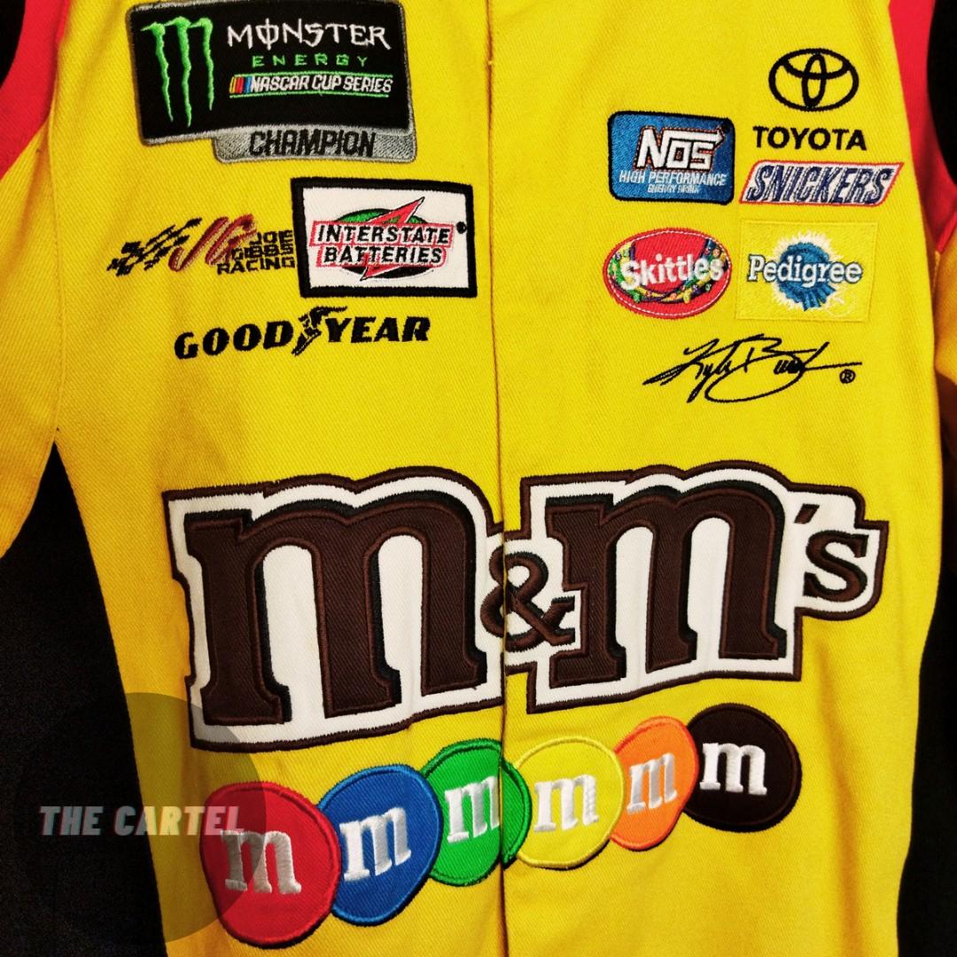 m&m's Nascar racing jacket (yellow), Men's Fashion, Coats, Jackets and