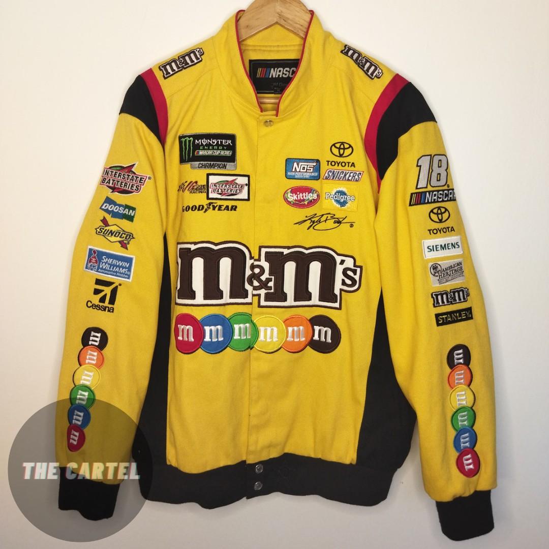 m&m's Nascar racing jacket (yellow), Men's Fashion, Coats, Jackets and ...
