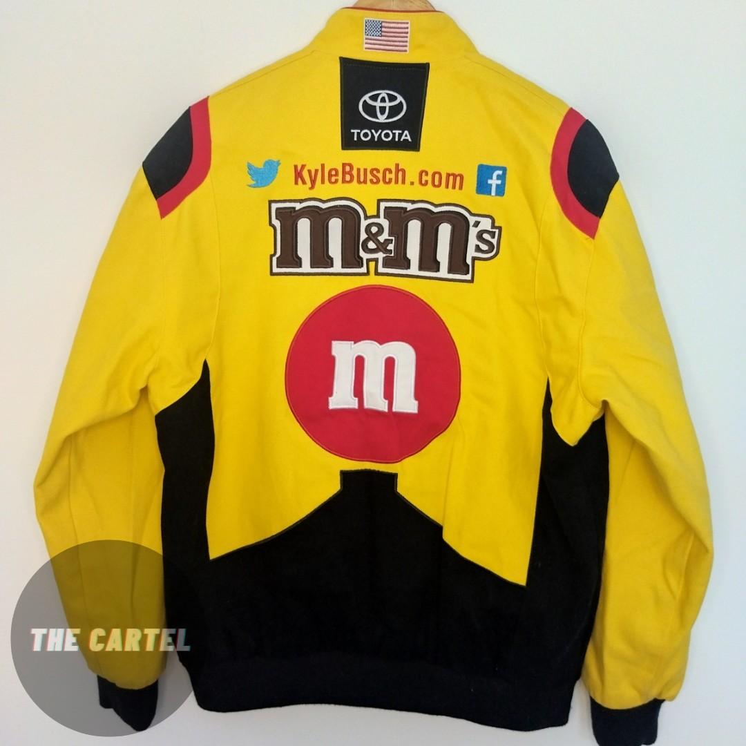 m&m's Nascar racing jacket (yellow), Men's Fashion, Coats, Jackets and