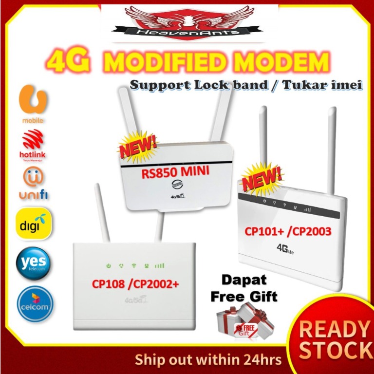 Buy Ready Stock Modified Router 4g Lte Cpe Portable Unlimited Data Hotspot Wireless Wifi Support All Unifi Mobile Digi Yes 4g Celcom Network Data Plan Seetracker Malaysia