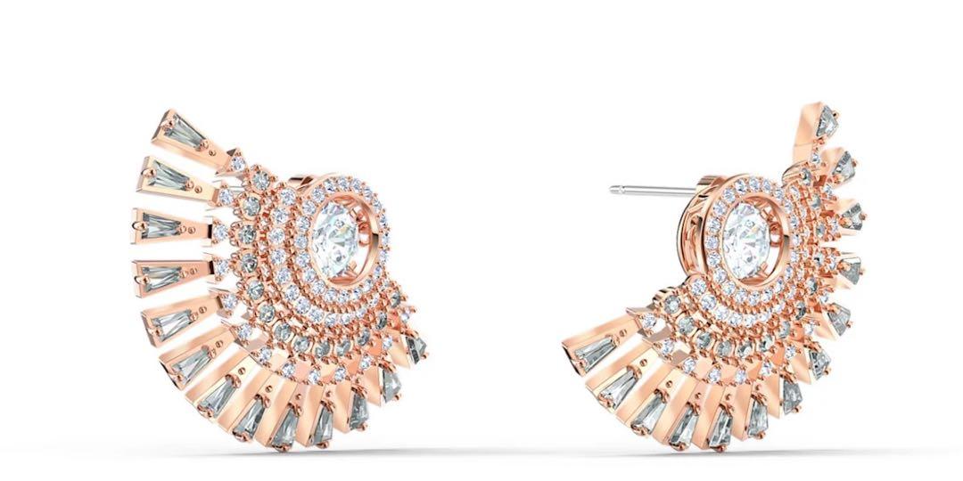 Swarovski sparkling dance dial hot sale up pierced earrings