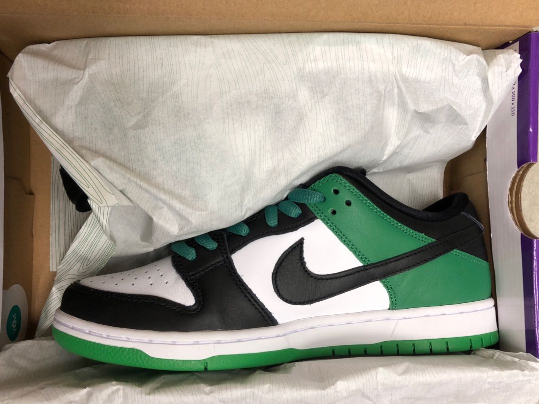 Nike SB Dunk Low Pro Classic Green, 男裝, 鞋, 波鞋- Carousell