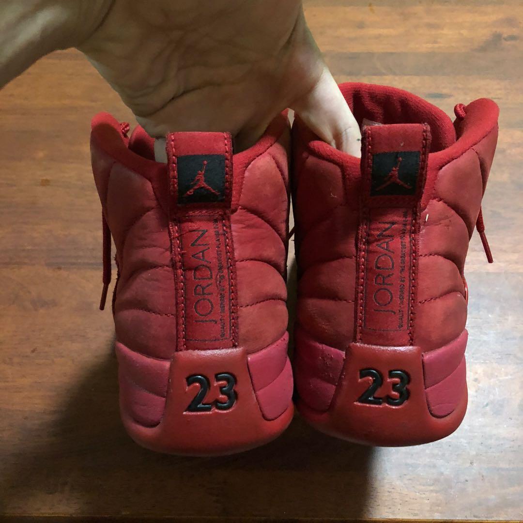 Fake jordan 12 best sale gym red