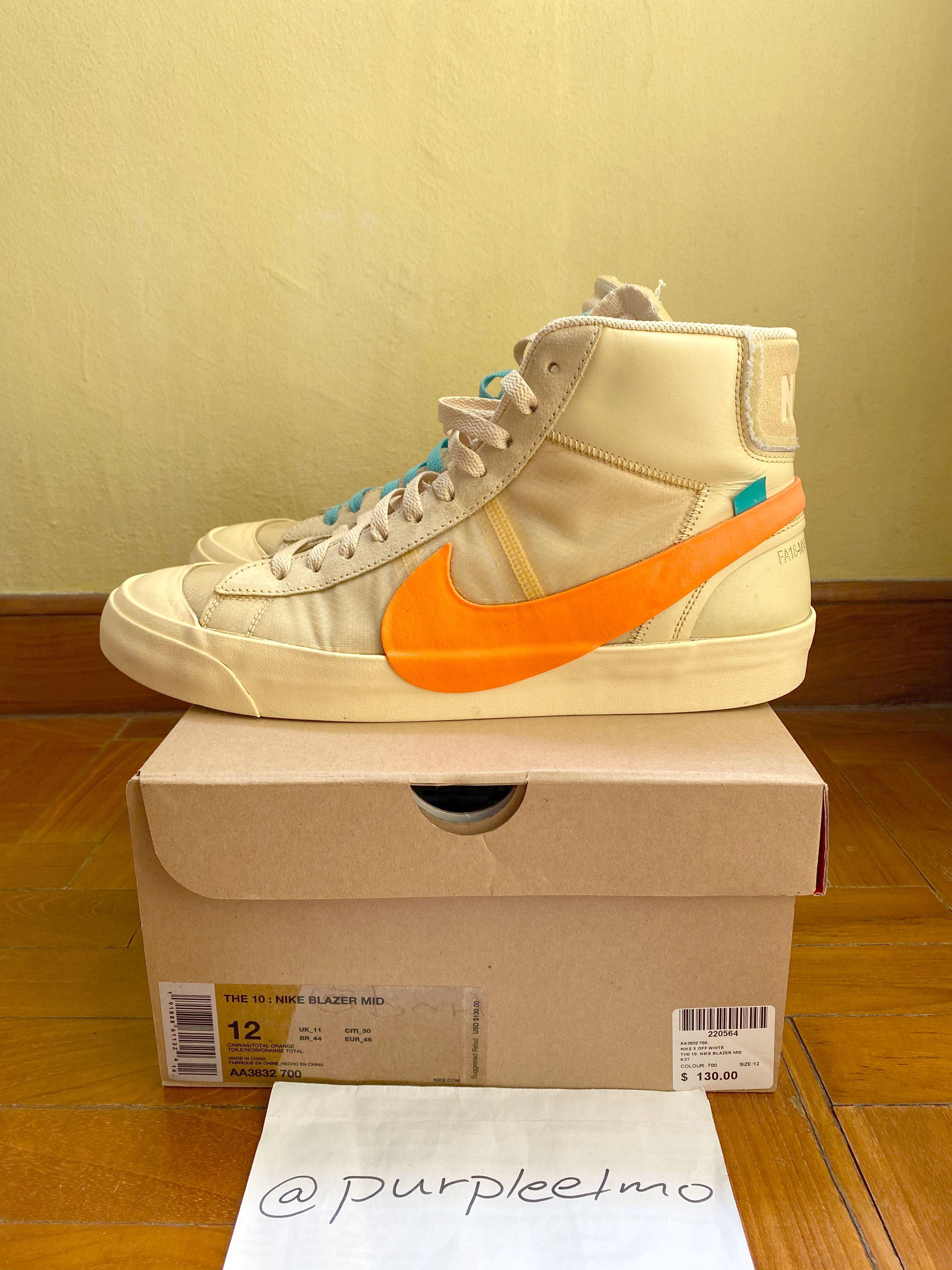 Off-white x nike blazer mid canvas all hallows eve discount