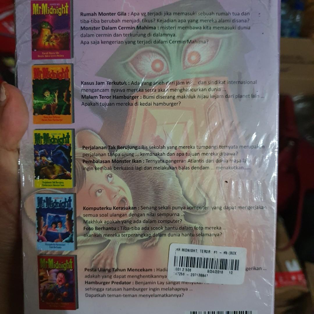 Novel Remaja Horor Teror Mr Midnight Seri James Lee Box Bonus Notebook Buku Tulis Buku Alat Tulis Buku Di Carousell