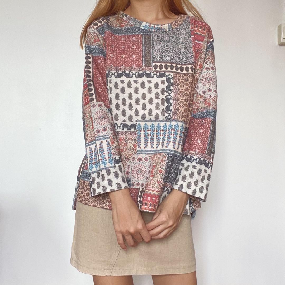 pull and bear patchwork dress