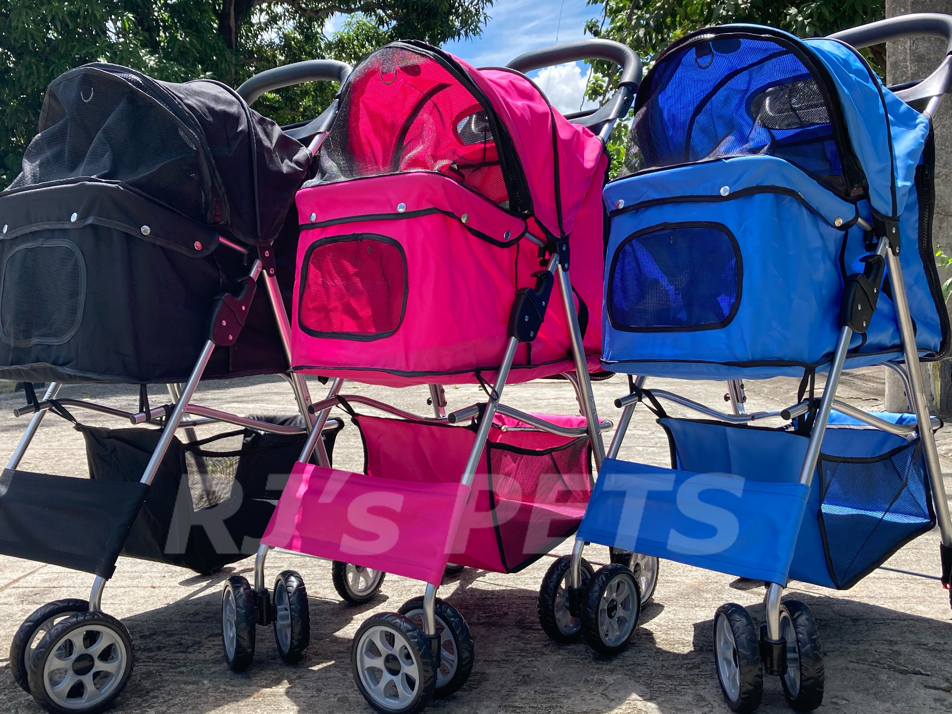 Pet stroller Dog cat strollers cage crate carrier Meowtech Litter Sand