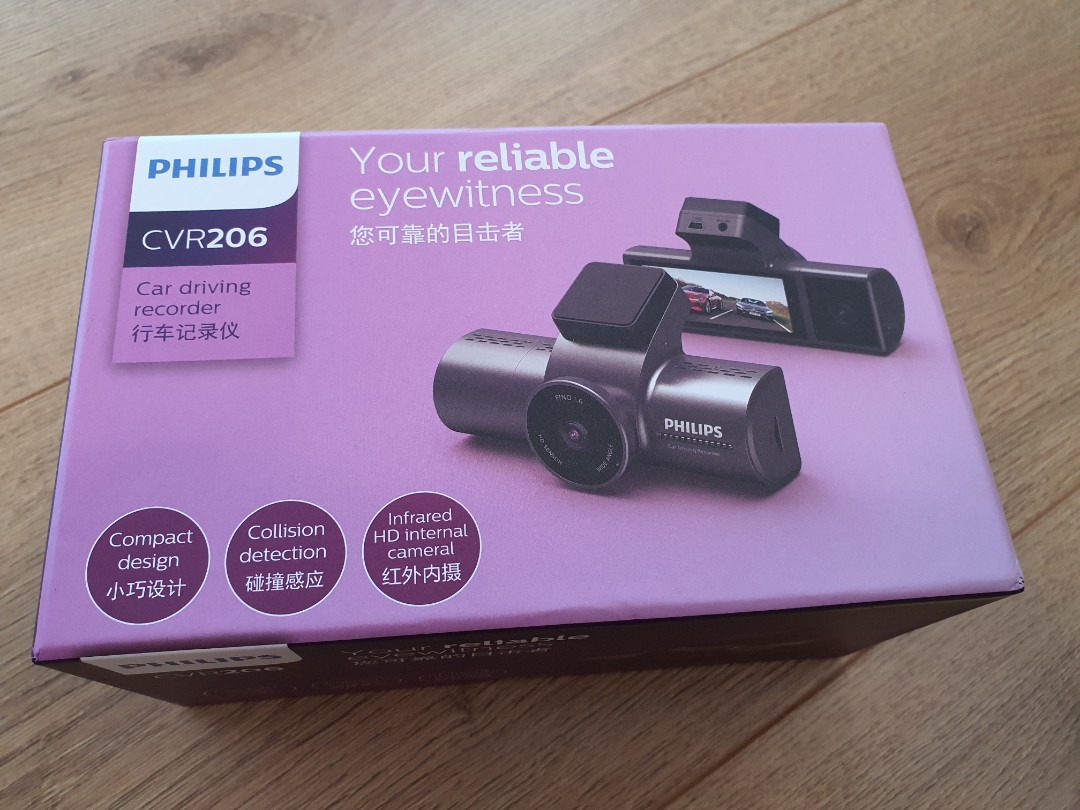Philips 3-way Car dash cam, Car Accessories, Accessories on Carousell