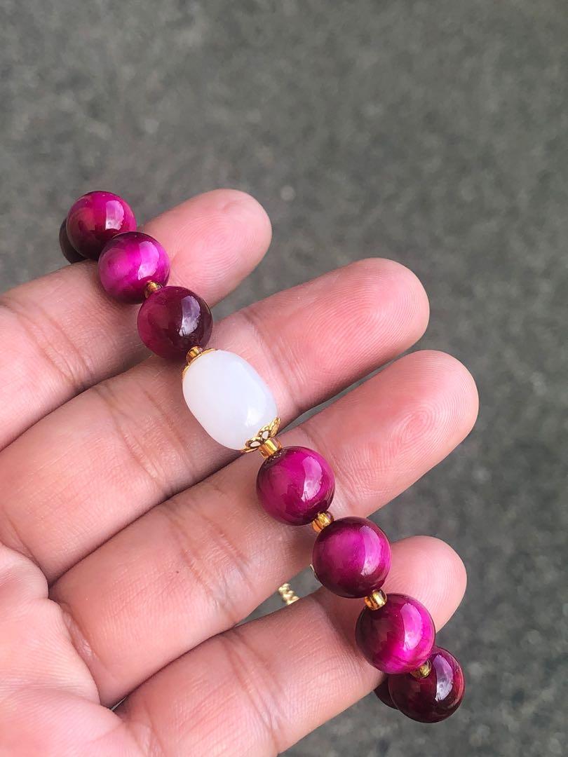 Mua Gold Stone Pink Tiger Eye Bracelet, 0.3 inches (8 mm), Natural Stone,  Power Stone, Inner Diameter: Approx. 6.5 inches (16.5 cm) trên Amazon Nhật  chính hãng 2023 | Giaonhan247