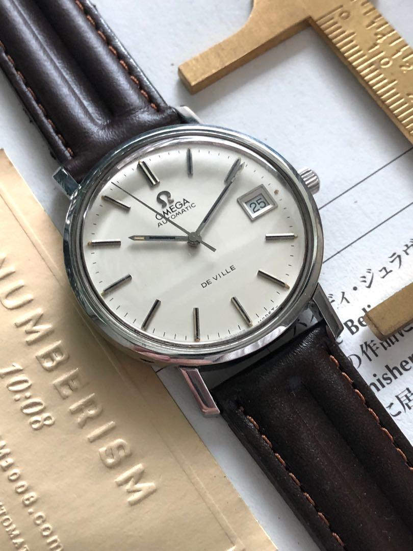 Pre Owned Automatic Omega De Ville Date Men S Vintage Watch Collect Jam Tangan Good As Rolex Oris Seiko Men S Fashion Watches On Carousell