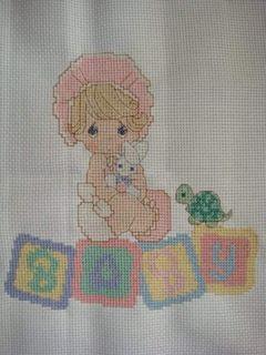 Cross Stitch Precious Moments - Heaven Bless You (Girl)