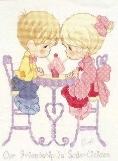 Cross Stitch Precious Moments - Our Friendship Is Sodalicious