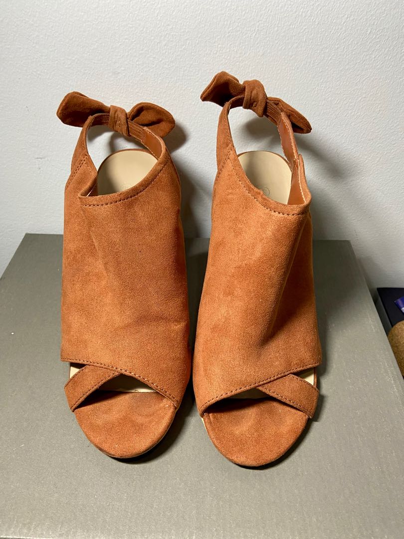 Promod Suede Slingback Mules Women s Fashion Footwear Heels on