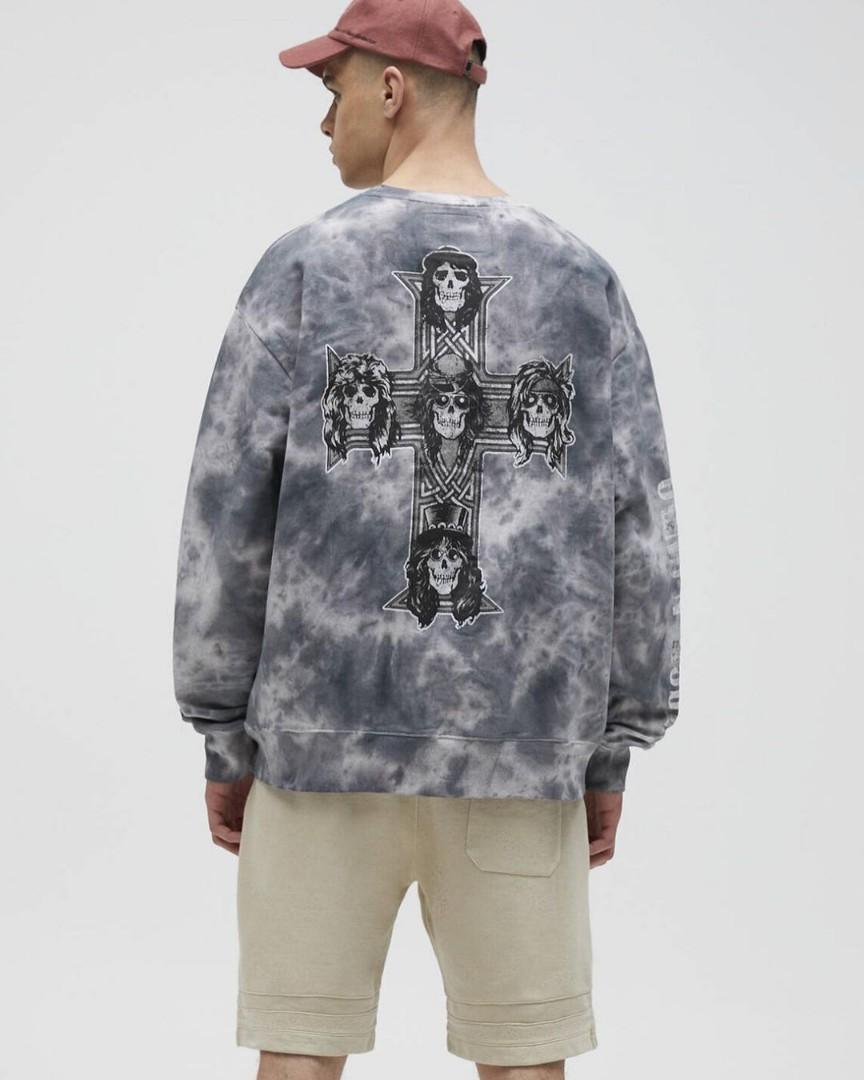 PULL BEAR GNR SWEAT SHIRT TIE DYE