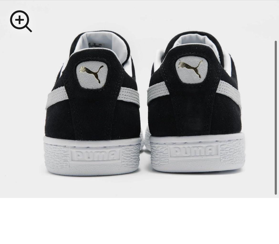 Puma classic suede black and white shop