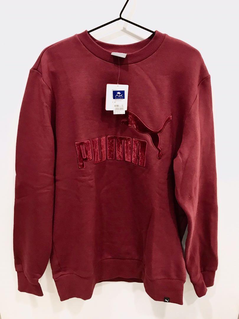 Puma maroon sweatshirt online