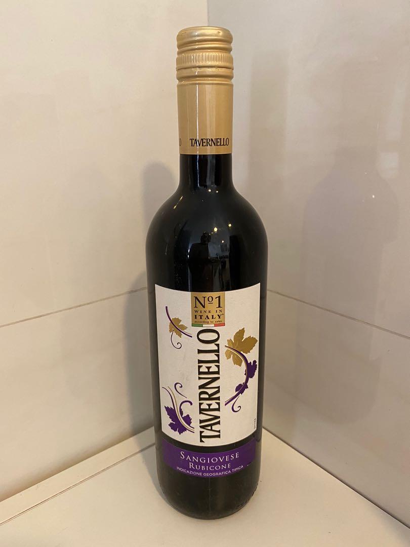Red Wine Tavernello Sangiovese Rubicone, Food & Drinks, Alcoholic